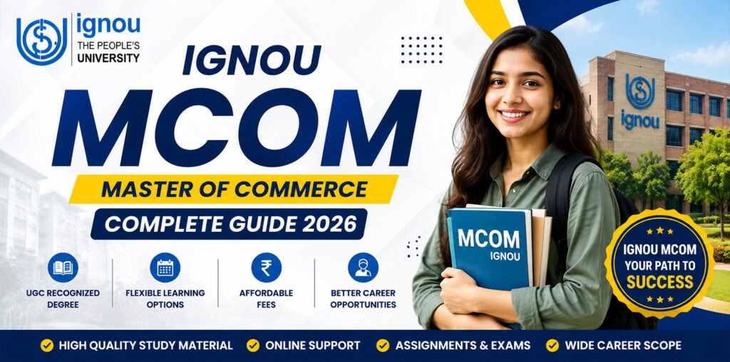 IGNOU MCOM – Complete Guide 2026